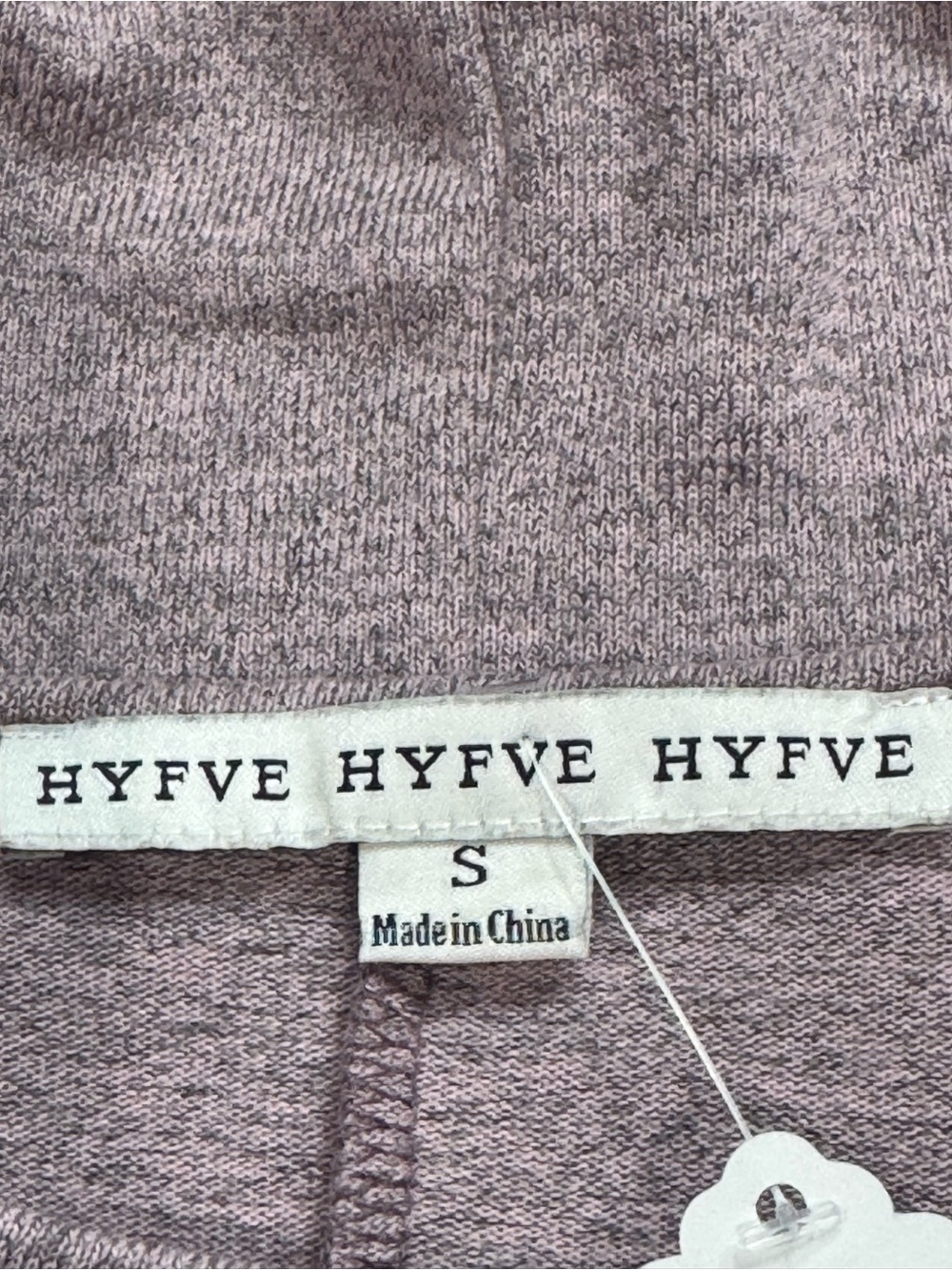 Hyfve Purple Knit Short Sleeve Smocked Hem Top Size Small - Picture 12 of 15